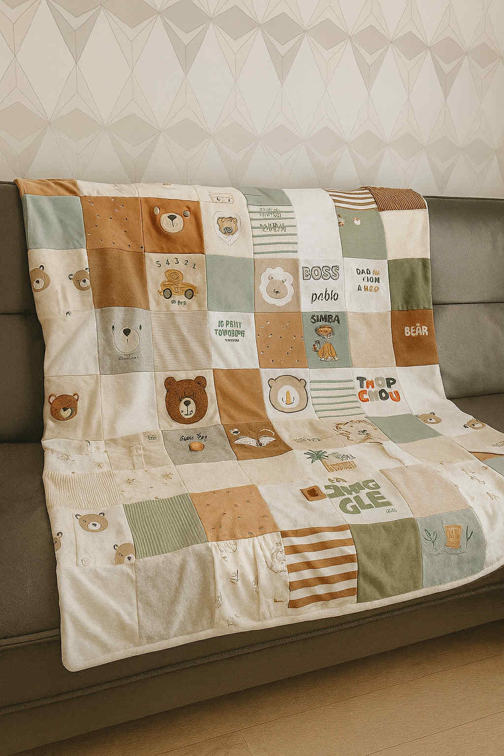 couverture double  souvenir 150 par 180 cm